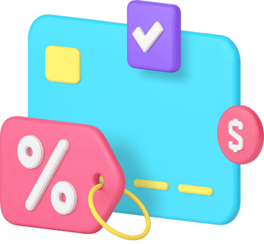 Shopping sale discount financial cashback bonus 3d icon illustration png