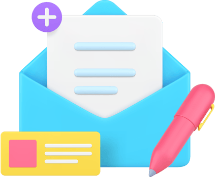 New letter message send correspondence 3d icon illustration png
