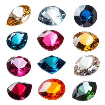 Shiny Oval Gemstones Collection png