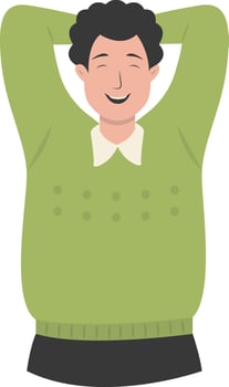 Adult Men Laughter Illustration vector