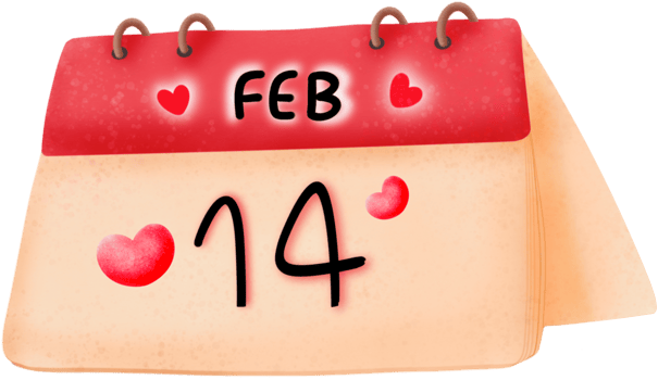 Valentine Calendar drawing png