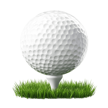 Golf ball with grass png