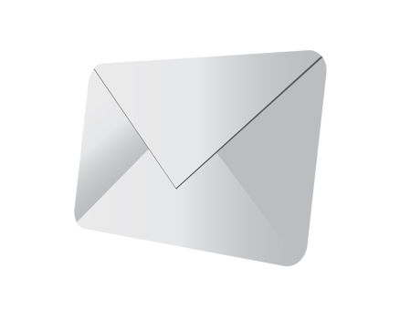 White envelope icon, as used to send letter, card in post mail png