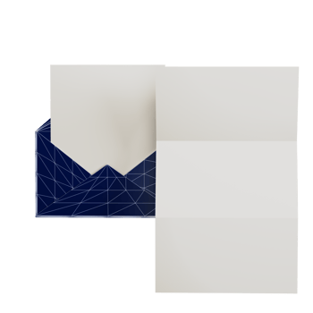 3d render model wireframe letter envelop love concept png