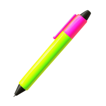Neon Colored Pen on Transparent Background png