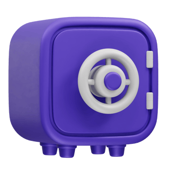Vault icon 3d illustration png