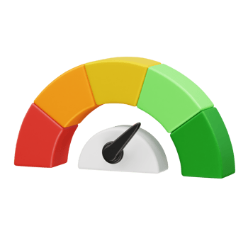 Speedometer icon 3d render png