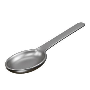 Spoon icon 3d illustration png