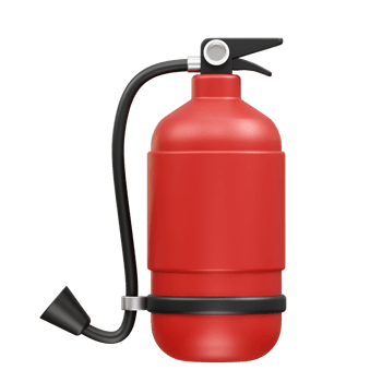 fire extinguisher 3d icon render png