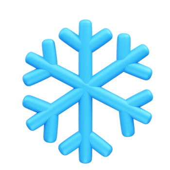 Snowflake Icon illustration 3d render png