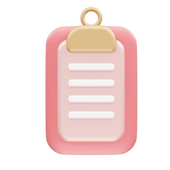 White sheet of paper on clipboard. Clipboard icon illustration png