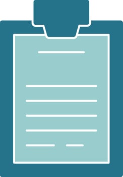 Clipboard Solid Style EPS Icon vector