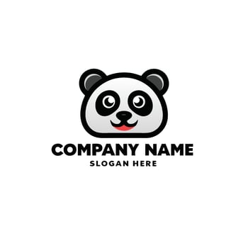 panda bear logo vector
