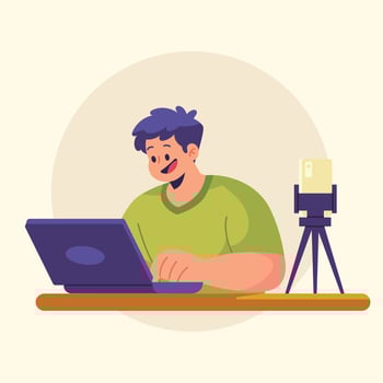 content influencer illustration vector