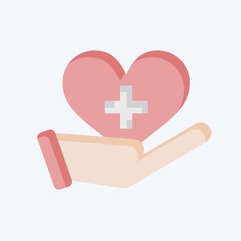 Icon Health. related to Healthcare symbol. flat style. design editable vector