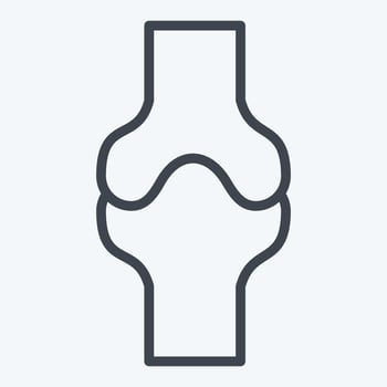 Icon Bone. related to Healthcare symbol. line style. design editable vector
