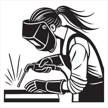Steel Welding Welder Metal Illustration vector