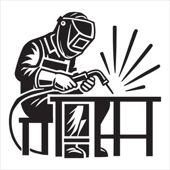 Welder Steel Metal Design for Welding Enthusiasts vector