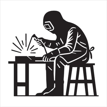 Steel and Metal Welding Design for Artisans vector