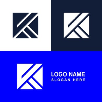 Modern K logo for company identity. vector