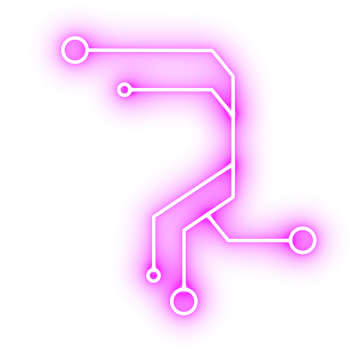Abstract glowing neon Futuristic Circuit Pattern in Purple png