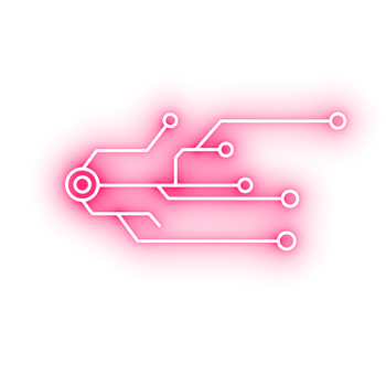 Abstract Neon Circuit Design Illustration png