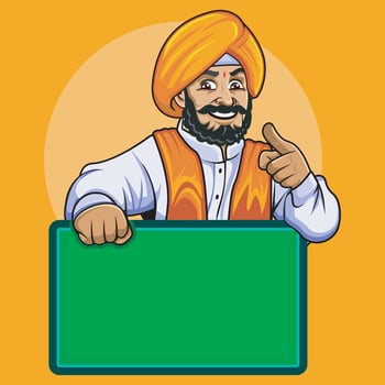 Indian Food Restaurant Counter vector