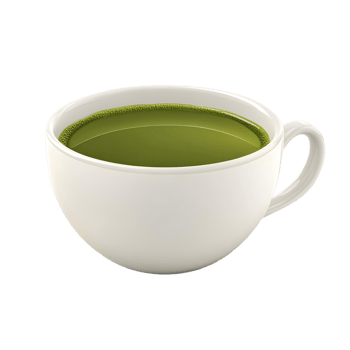 Freshly Brewed Japanese Green Tea in a Cup png