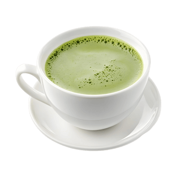 Rich and Velvety Matcha Latte Beverage png