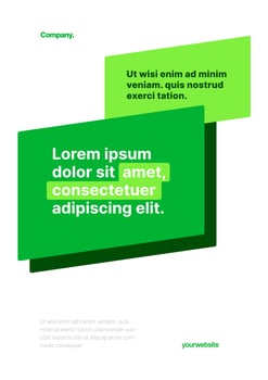 Simple layout template for events, companies or any business related. With a frame for your message. Design for flyer, poster, cover, brochure, banner or any layout. vector