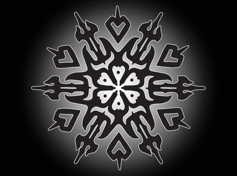 Radiant mandala Line Art Frames Design vector