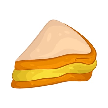 Illustration of toy toast vector