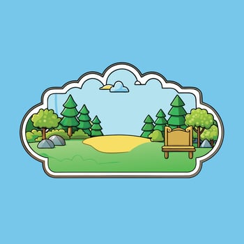 Flat adventure background vector