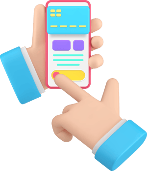 Online banking financial payment smartphone application 3d icon realistic illustration png