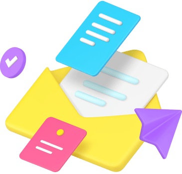 Incoming message document send receive envelope 3d icon realistic illustration png