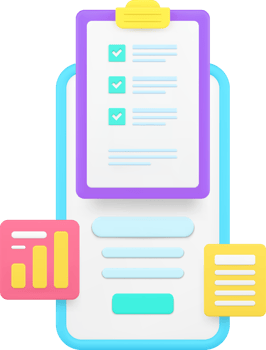 Time management to do list smartphone application 3d icon realistic illustration png