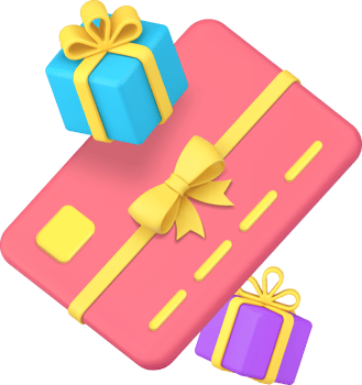 Credit debit card financial banking gift bonus 3d icon realistic illustration png