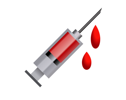 Medical blood, syringe, vaccination gradient icon png