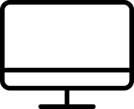 Monitor icon. Computer icon. Device icon. vector