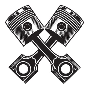 Auto Mechanic Garage Tool Illustration Design vector