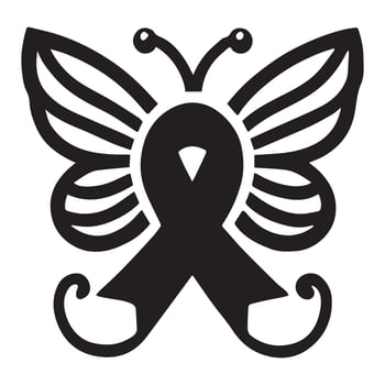 Subtle and Strong Ribbon for Awareness Causes vector