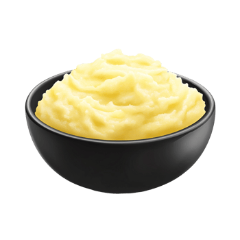 Classic mashed potatoes with a buttery finish png