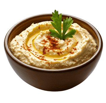 Rustic hummus with sesame seeds png