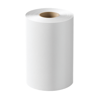 White paper towel roll on transparent background, ideal for kitchen or cleaning supplies png