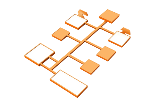 A diagram featuring interconnected nodes and pathways, illustrating relationships or processes in a structured layout. png