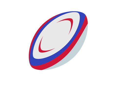 Classic brown american football or rugby game ball icon png
