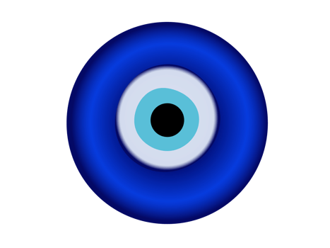 Nazar Amulet blue eye shaped icon, senses of looking, charms, envy, jealousy in Turkey culture png