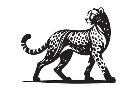 Leopard Silhouette Vectors for Jungle and Adventure-Themed Designs