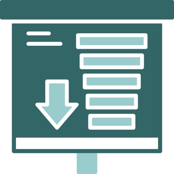 Funnel Chart Solid Sample Design vector