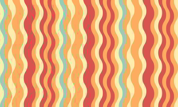 Vibrant retro wavy stripes in warm, earthy tones. Perfect for website backgrounds, social media, packaging, or textile designs. vector